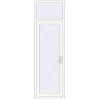 Pricing Entrance doors 800x2550 mm DOOR KORSA OPTIMUM REHAU BRILLANT RAL 9016 Traffic white two-sided