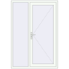 Pricing Entrance doors 1380x2000 mm DOOR KORSA OPTIMUM REHAU BRILLANT RAL 9016 Traffic white two-sided