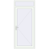 Pricing Entrance doors 1000x2340 mm DOOR KORSA ALU STANDARD 72 RAL 9016 Traffic white two-sided
