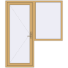 Pricing Entrance doors 1800x2100 mm DOOR KORSA ALU STANDARD 72 RAL 1002 Sand yellow two-sided