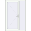 Ustalenie cen Drzwi zewnętrzne 1400x2100 mm DOOR KORSA OPTIMUM REHAU BRILLANT RAL 9016 Traffic white dwustronny