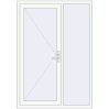 Pricing Entrance doors 1400x2000 mm DOOR KORSA OPTIMUM REHAU BRILLANT GOLDEN OAK external