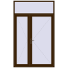 Pricing Entrance doors 1600x2600 mm DOOR KORSA OPTIMUM REHAU BRILLANT DARK_OAK two-sided