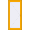 Ustalenie cen Drzwi zewnętrzne 960x2100 mm DOOR ALU STANDARD 72 RAL 1003 Signal yellow zewnętrzny