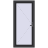 Pricing Entrance doors 900x2100 mm DOOR KORSA OPTIMUM REHAU BRILLANT ANTHRACITE_GREY_GLATT two-sided