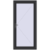 Pricing Entrance doors 1000x2100 mm DOOR OPTIMUM REHAU BRILLANT ANTHRACITE_GREY_GLATT two-sided