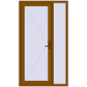Pricing Entrance doors 1200x2100 mm DOOR KORSA ENERGY-SAVING REHAU SYNEGO GOLDEN OAK external