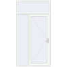 Pricing Entrance doors 1380x2700 mm DOOR KORSA OPTIMUM REHAU BRILLANT RAL 9016 Traffic white two-sided