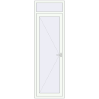 Pricing Entrance doors 780x2500 mm DOOR KORSA OPTIMUM REHAU BRILLANT RAL 9016 Traffic white two-sided
