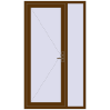 Pricing Entrance doors 1200x2100 mm DOOR KORSA ENERGY-SAVING REHAU SYNEGO WALNUT external
