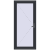 Pricing Entrance doors 1000x2200 mm DOOR KORSA OPTIMUM REHAU BRILLANT ANTHRACITE_GREY_STRUKTURAL external