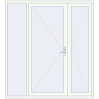 Pricing Entrance doors 2100x2300 mm DOOR KORSA ENERGY-SAVING REHAU SYNEGO RAL 9016 Traffic white two-sided