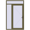 Pricing Entrance doors 1400x2300 mm DOOR KORSA OPTIMUM REHAU BRILLANT QUARTZ_GREY two-sided