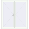 Pricing Entrance doors 2050x2250 mm DOOR KORSA ENERGY-SAVING REHAU SYNEGO RAL 9016 Traffic white two-sided