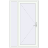 Ustalenie cen Drzwi zewnętrzne 1250x2050 mm DOOR KORSA ALU STANDARD 72 RAL 9016 Traffic white dwustronny