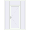 Pricing Entrance doors 1700x2400 mm DOOR KORSA OPTIMUM REHAU BRILLANT RAL 9016 Traffic white two-sided