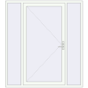 Pricing Entrance doors 1850x2070 mm DOOR KORSA OPTIMUM REHAU BRILLANT RAL 9016 Traffic white two-sided