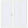 Ustalenie cen Drzwi zewnętrzne 2000x2100 mm DOOR KORSA ALU STANDARD 72 RAL 9016 Traffic white dwustronny