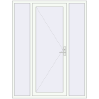 Pricing Entrance doors 1650x2145 mm DOOR KORSA OPTIMUM REHAU BRILLANT RAL 9016 Traffic white two-sided