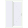 Pricing Entrance doors 1500x2300 mm DOOR KORSA ENERGY-SAVING REHAU SYNEGO RAL 9016 Traffic white two-sided
