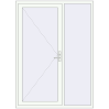 Ustalenie cen Drzwi zewnętrzne 1540x2120 mm DOOR KORSA OPTIMUM REHAU BRILLANT RAL 9016 Traffic white dwustronny