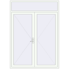 Pricing Entrance doors 1800x2500 mm DOOR KORSA OPTIMUM REHAU BRILLANT RAL 9016 Traffic white two-sided