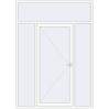 Pricing Entrance doors 1900x2650 mm DOOR KORSA OPTIMUM REHAU BRILLANT RAL 9016 Traffic white two-sided