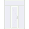 Pricing Entrance doors 1800x2555 mm DOOR KORSA ENERGY-SAVING REHAU SYNEGO RAL 9016 Traffic white two-sided