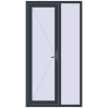 Ustalenie cen Drzwi zewnętrzne 1160x2180 mm DOOR KORSA OPTIMUM REHAU BRILLANT ANTHRACITE_GREY_STRUKTURAL dwustronny