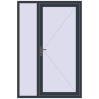 Ustalenie cen Drzwi zewnętrzne 1400x2100 mm DOOR KORSA ENERGY-SAVING REHAU SYNEGO ANTHRACITE_GREY_STRUKTURAL dwustronny