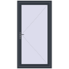 Pricing Entrance doors 1050x2075 mm DOOR KORSA OPTIMUM REHAU BRILLANT ANTHRACITE_GREY_STRUKTURAL two-sided