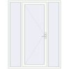 Pricing Entrance doors 1700x2200 mm DOOR KORSA OPTIMUM REHAU BRILLANT RAL 9016 Traffic white two-sided