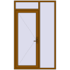 Pricing Entrance doors 1400x2300 mm DOOR KORSA OPTIMUM REHAU BRILLANT GOLDEN OAK external