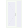 Pricing Entrance doors 1200x2100 mm DOOR KORSA ENERGY-SAVING REHAU SYNEGO RAL 9016 Traffic white two-sided