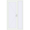 Pricing Drzwi zewnętrzne 1200x2200 mm DOOR KORSA OPTIMUM REHAU BRILLANT RAL 9016 Traffic white dwustronny