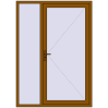 Ustalenie cen Drzwi zewnętrzne 1500x2100 mm DOOR KORSA OPTIMUM REHAU BRILLANT GOLDEN OAK dwustronny