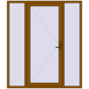 Pricing Entrance doors 1800x2100 mm DOOR KORSA OPTIMUM REHAU BRILLANT GOLDEN OAK external