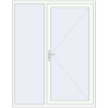 Pricing Entrance doors 1650x2100 mm DOOR KORSA ENERGY-SAVING REHAU SYNEGO RAL 9016 Traffic white two-sided