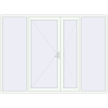 Pricing Entrance doors 3000x2200 mm DOOR KORSA OPTIMUM REHAU BRILLANT RAL 9016 Traffic white two-sided