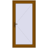 Pricing Entrance doors 950x2040 mm DOOR KORSA OPTIMUM REHAU BRILLANT GOLDEN OAK two-sided