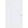 Ustalenie cen Drzwi zewnętrzne 1400x2300 mm DOOR KORSA OPTIMUM REHAU BRILLANT RAL 9016 Traffic white dwustronny