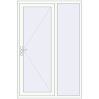 Ustalenie cen Drzwi zewnętrzne 1400x2100 mm DOOR OPTIMUM REHAU BRILLANT RAL 9016 Traffic white dwustronny