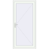 Pricing Entrance doors 990x2050 mm DOOR KORSA OPTIMUM REHAU BRILLANT RAL 9016 Traffic white two-sided