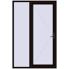 Pricing Entrance doors 1500x2300 mm DOOR KORSA ENERGY-SAVING REHAU SYNEGO BLACK_BROWN two-sided