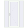 Pricing Entrance doors 1600x2200 mm DOOR KORSA OPTIMUM REHAU BRILLANT RAL 9016 Traffic white two-sided