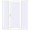 Pricing Entrance doors 1800x2100 mm DOOR KORSA OPTIMUM REHAU BRILLANT RAL 9016 Traffic white two-sided