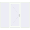 Pricing Entrance doors 2400x2100 mm DOOR KORSA OPTIMUM REHAU BRILLANT RAL 9016 Traffic white two-sided