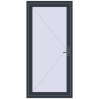 Pricing Entrance doors 950x2100 mm DOOR KORSA OPTIMUM REHAU BRILLANT ANTHRACITE_GREY_STRUKTURAL external