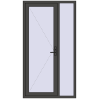 Ustalenie cen Drzwi zewnętrzne 1200x2200 mm DOOR KORSA OPTIMUM REHAU BRILLANT BASALT_GREY dwustronny