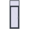 Pricing Entrance doors 900x2600 mm DOOR KORSA OPTIMUM REHAU BRILLANT ANTHRACITE_GREY_STRUKTURAL two-sided